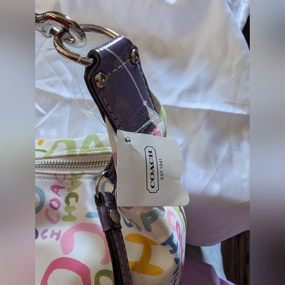 Coach Hampton Scribble Graffiti Boho Y2K Bag NWT - Picture 11 of 12